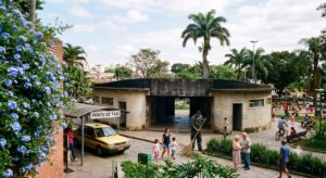 A praça da cidade